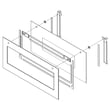 Wall Oven Microwave Door Outer Panel Assembly (stainless) W10497862