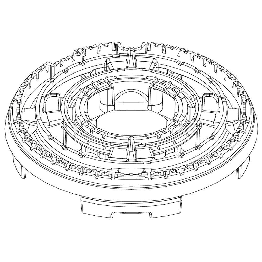 Part #w10517714, Whirlpool Head, Burner Ur Left Front / 4.00 x 4.00 x 1.50