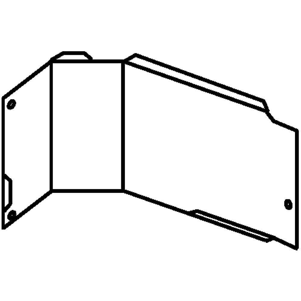 KitchenAid Part #w10533116, Deflector Arm | 9.15 x 4.63 x 1.75