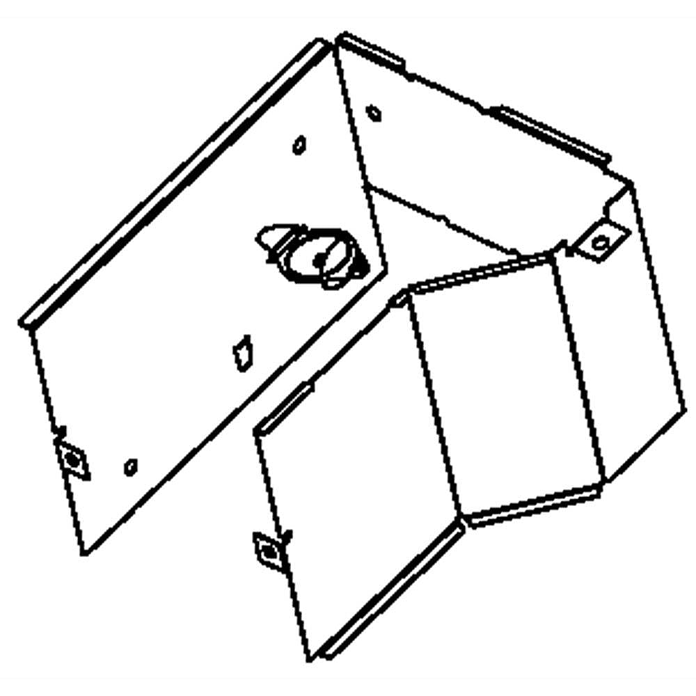 KitchenAid Part #w10533483, Air Guide | 6.25 x 4.25 x 5.25