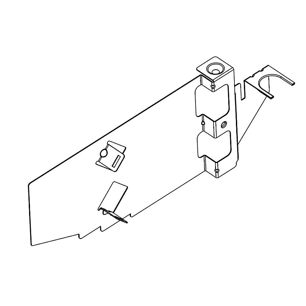 KitchenAid Part #w10533484, Air Duct | 7.00 x 2.75 x 1.38