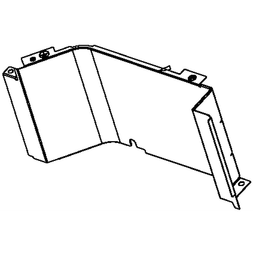 Part #w10533487, Deflector Arm / 9.15 x 4.62 x 2.00