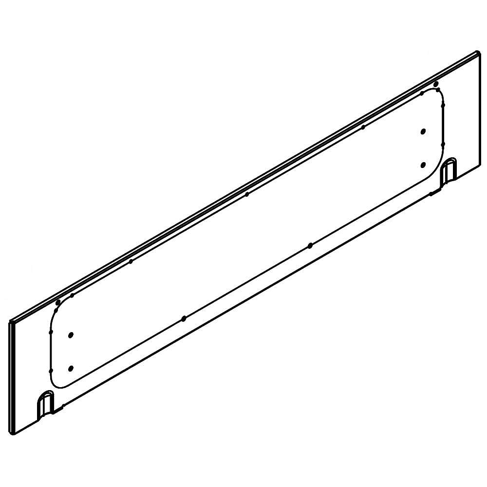 Part #w10541947, Kenmore Elite Range Warming Drawer Front Panel Liner / 29.25 x 6.25 x 0.38