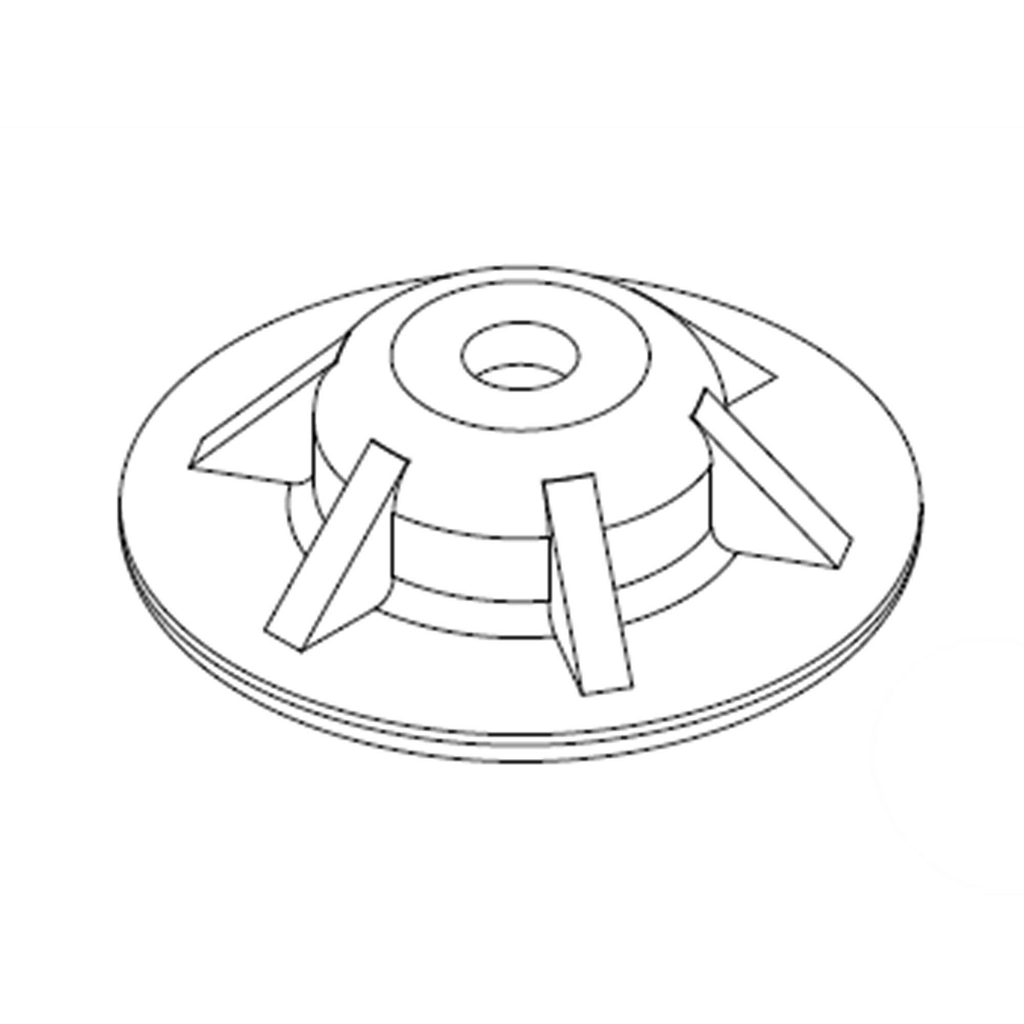 Part #w10545973, Wall Oven Leveling Leg / 1.25 x 1.25 x 0.25