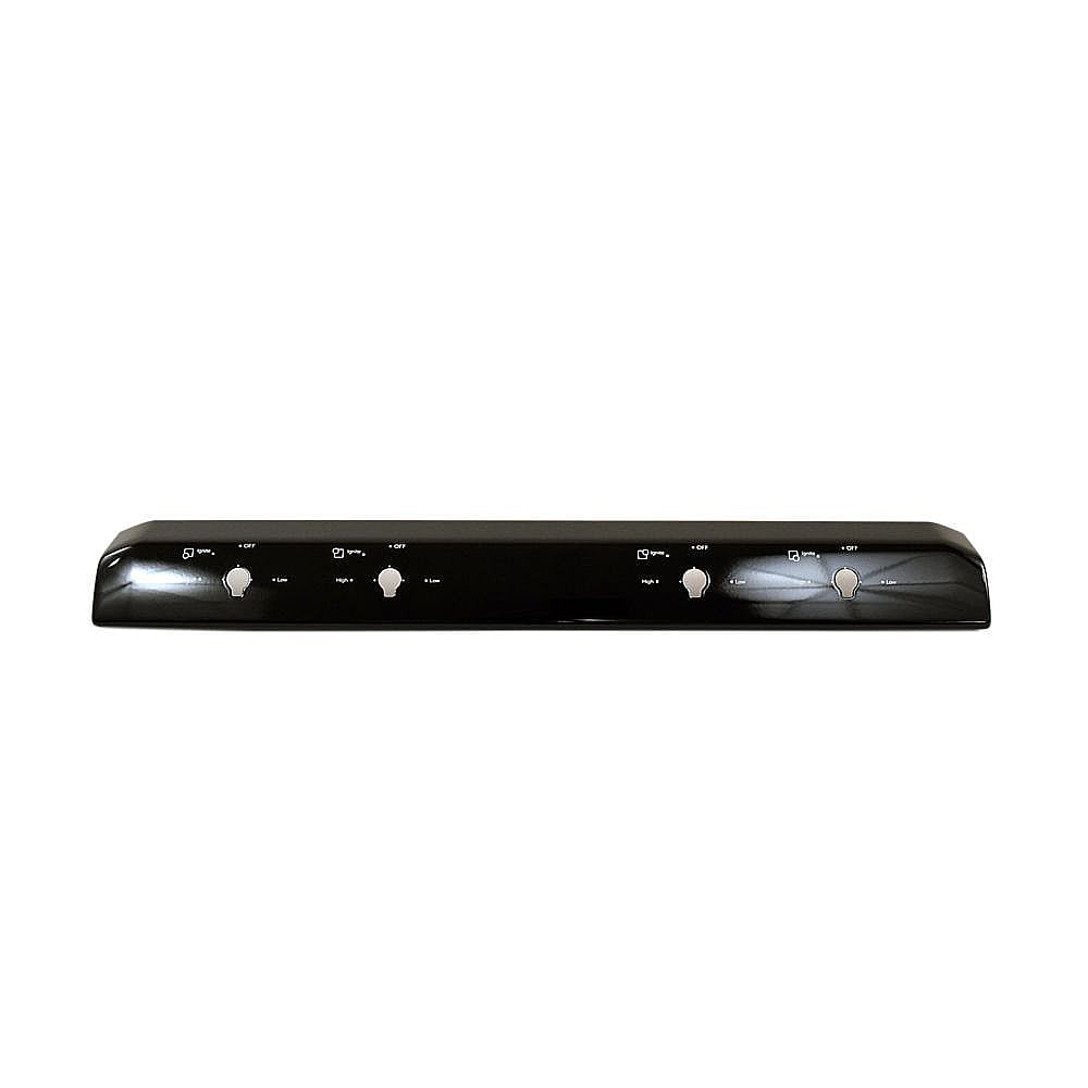 Part #w10554309, Range Surface Burner Manifold Panel (Black) / 29.75 x 3.50 x 2.00