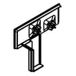 Range Control Panel End Cap, Left (stainless) for KitchenAid KSEG700ESS4 - Part W10555937