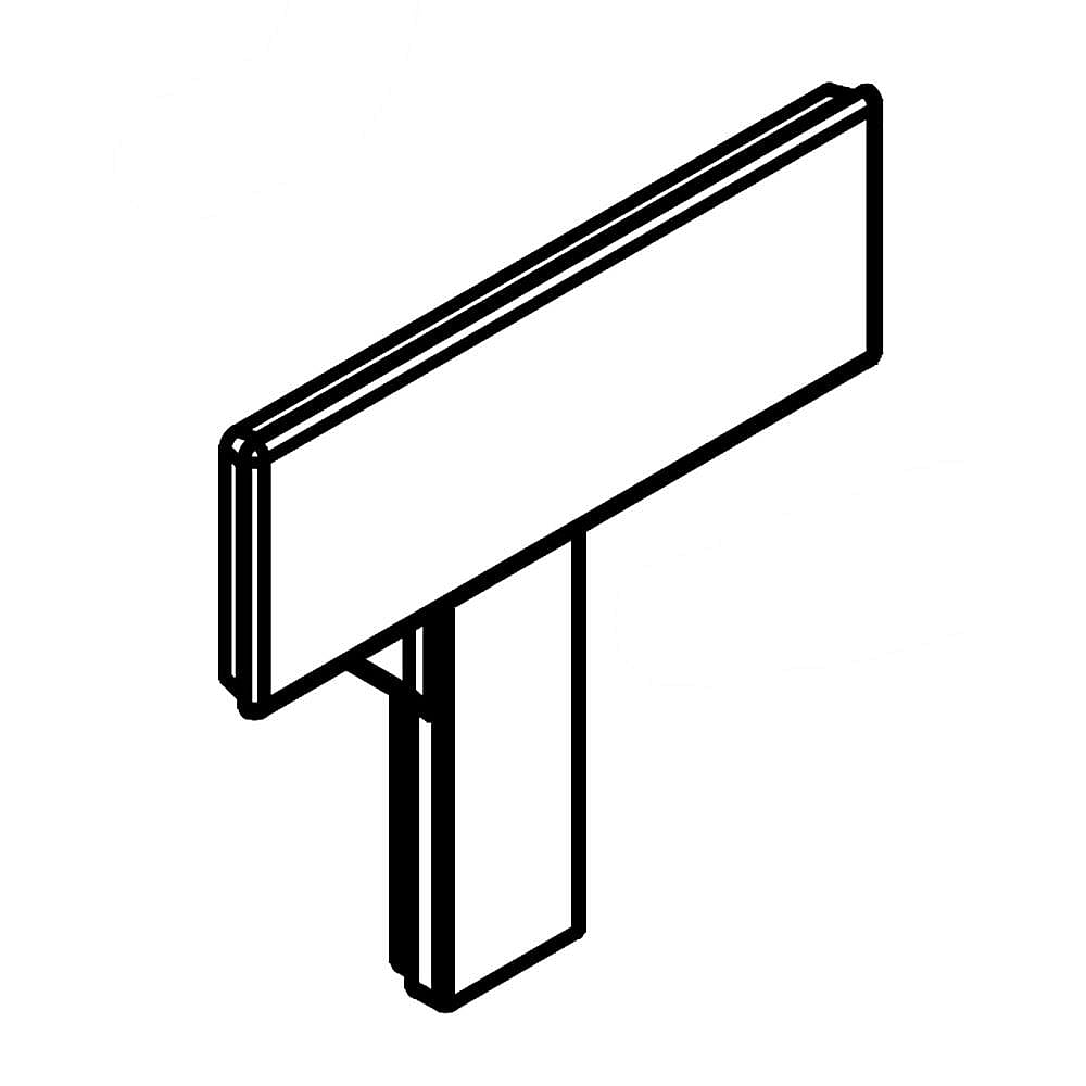 Kenmore Part #w10555940, Range Control Panel End Cap, Right (Stainless) | 4.15 x 4.00 x 0.50