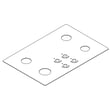 Cooktop Main Top (black) for KitchenAid KGCC506RWW00 - Part W10564558