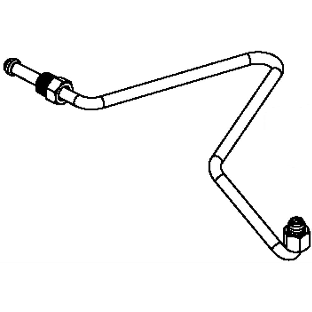 Photo of Whirlpool Part #w10566302, Tube | 9.25 x 4.50 x 1.13 from Repair Parts Direct