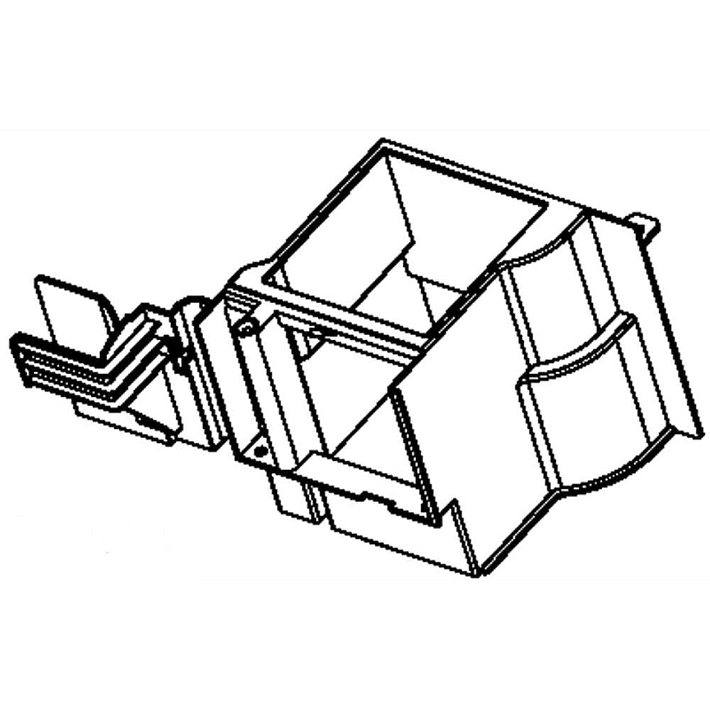 Whirlpool Part #w10570207, Air Guide | 7.50 x 5.25 x 4.50