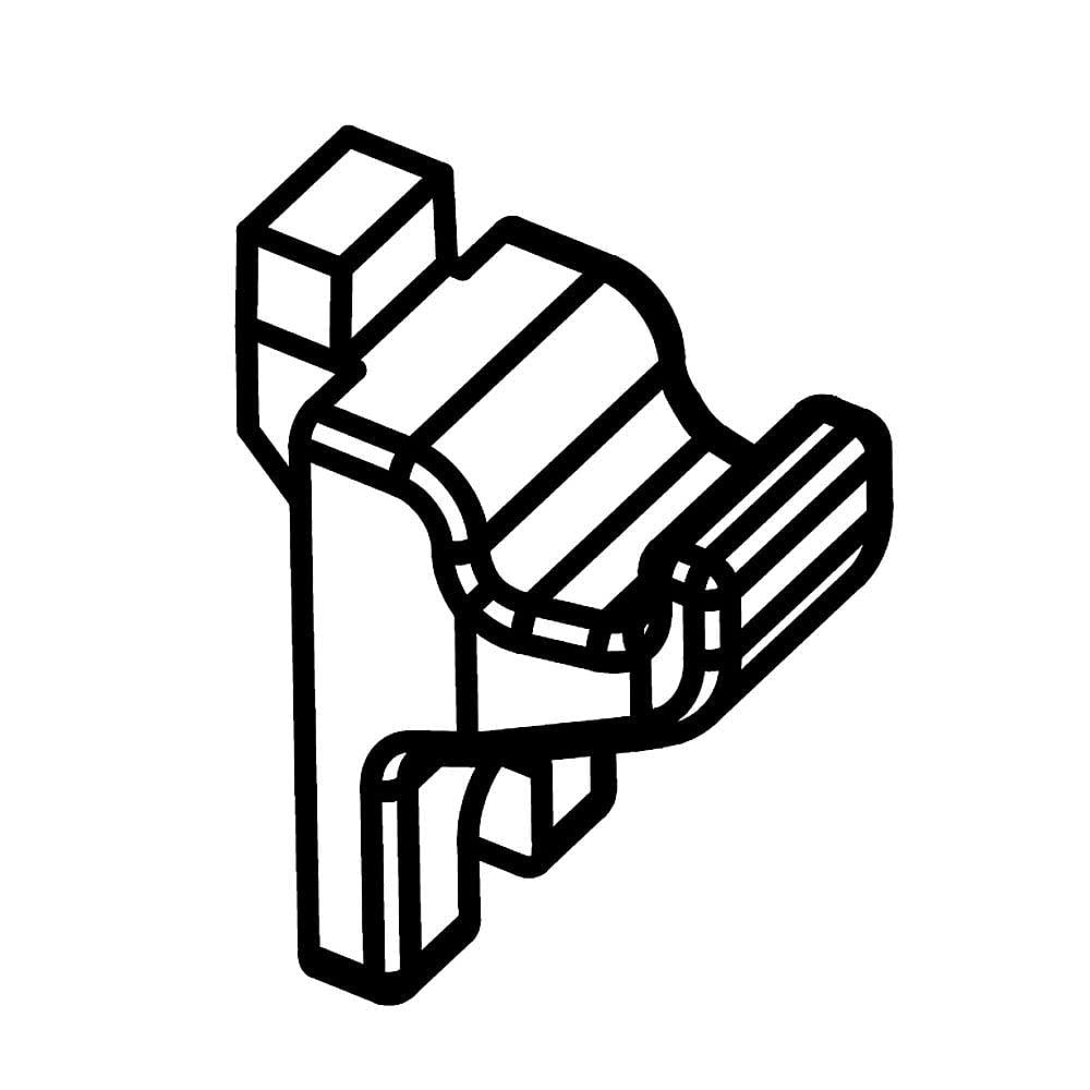 KitchenAid Part #w10573936, Support | 1.38 x 0.75 x 0.50