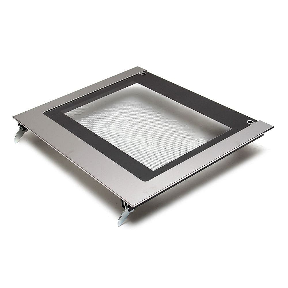 Part #w10577911, Whirlpool Wall Oven Door Outer Panel Assembly, Upper (Stainless) (Replaces W10329434, W10587556, W10738254, / 34.50 x 6.00 x 28.00