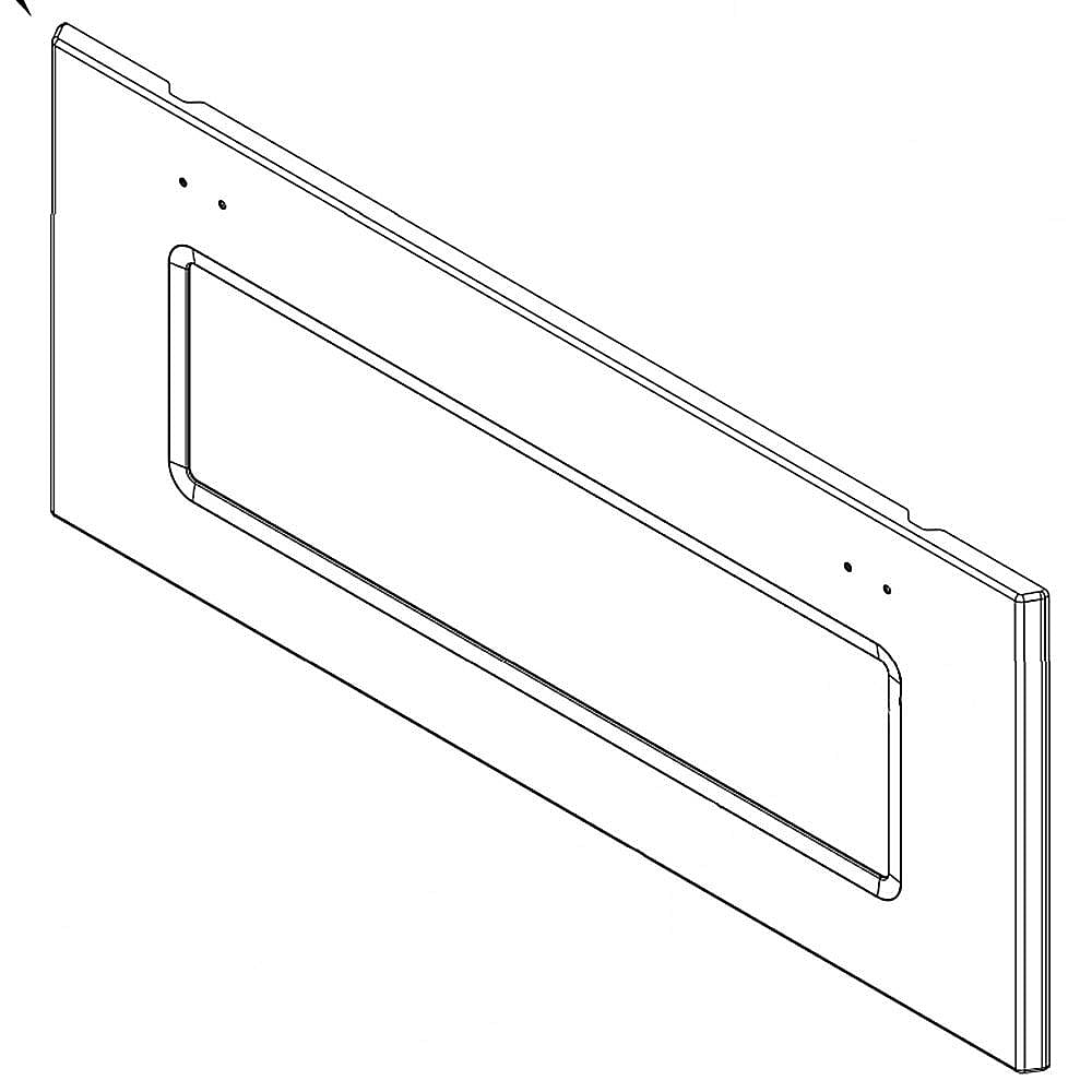 Part #w10577914, Wall Oven Microwave Door Outer Panel (Stainless) / 36.00 x 16.25 x 4.35