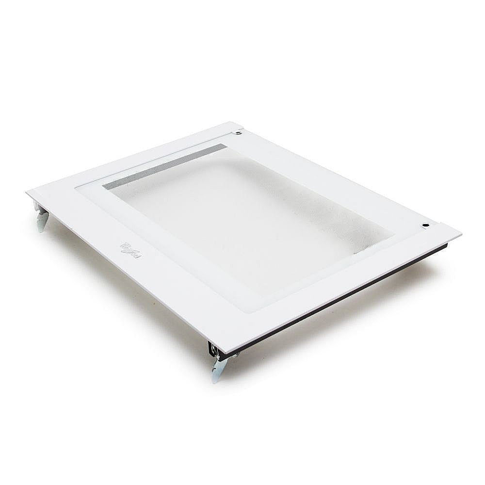 Photo of Wall Oven Door Outer Panel Assembly, Lower (White) from Repair Parts Direct