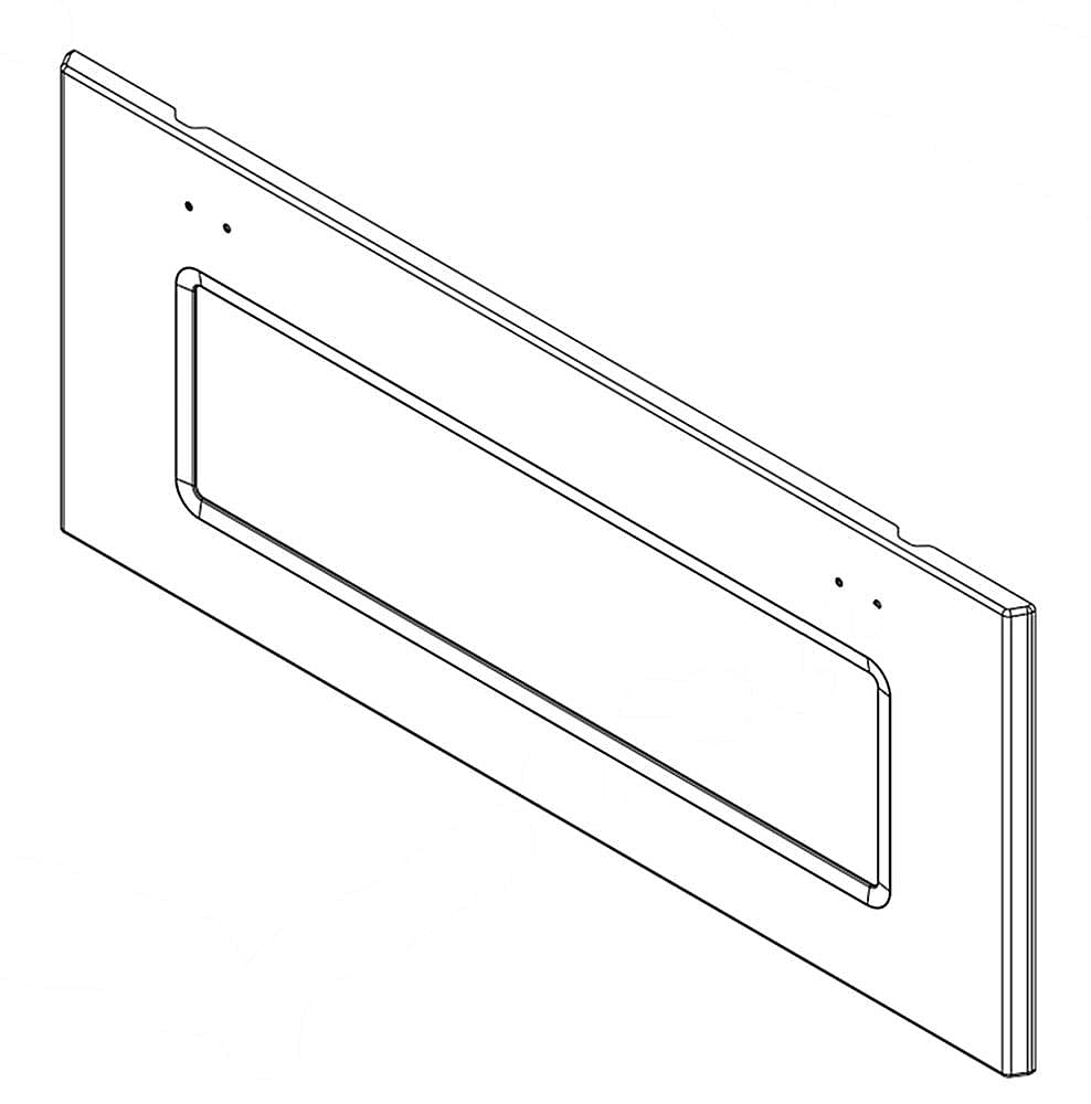 Part #w10582021, Wall Oven Microwave Door Outer Panel Assembly (Stainless) / 36.00 x 16.00 x 4.00