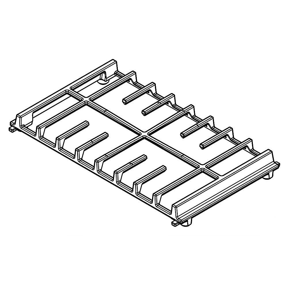 KitchenAid Part #w10583862, Cooktop Burner Grate | 17.00 x 10.50 x 2.00