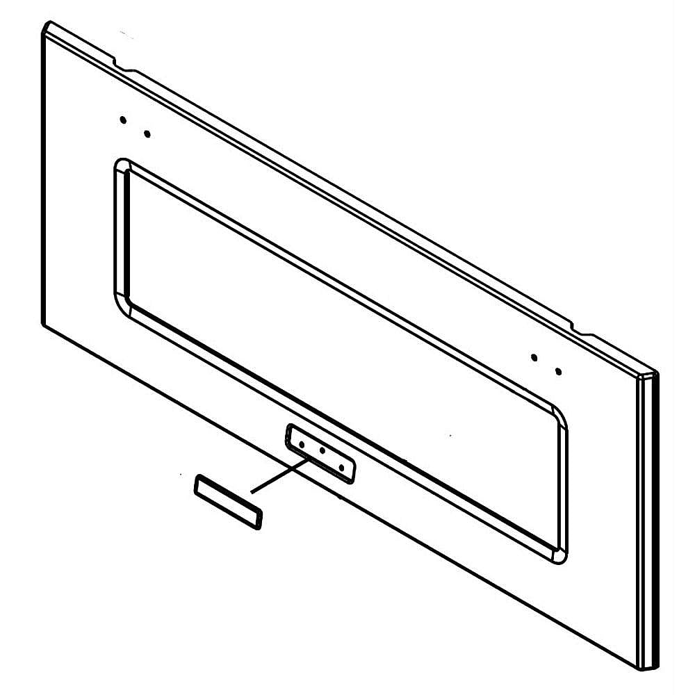 Part #w10585731, Microwave Door / 36.00 x 16.25 x 4.12