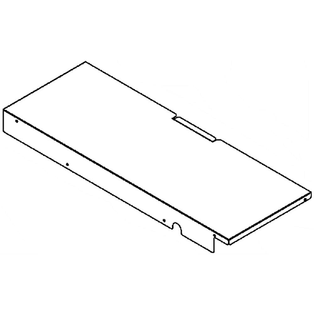 Wall Oven Top Heat Shield, Rear