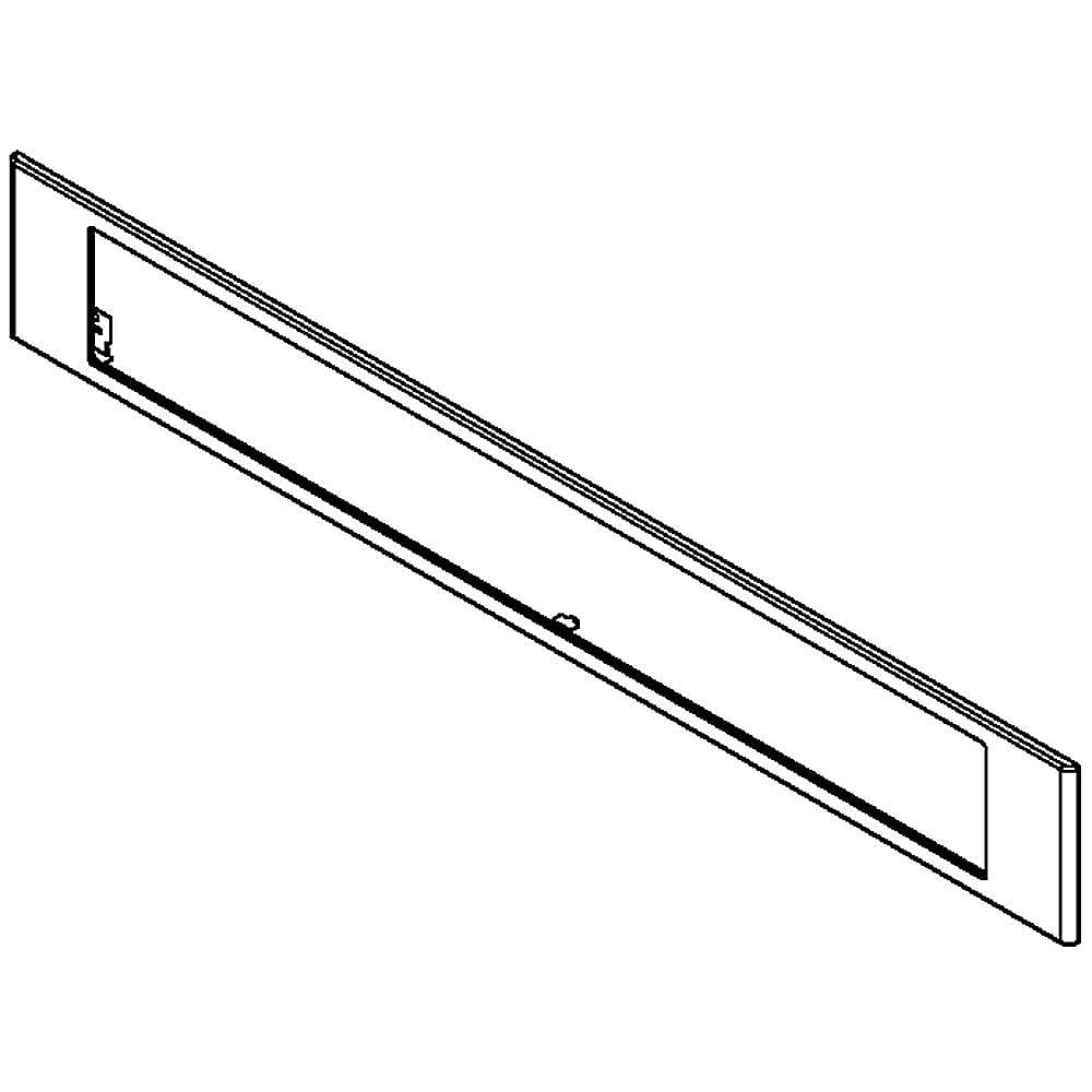 Part #w10588744, Wall Oven Control Panel Trim (Black) / 30.00 x 5.25 x 1.25