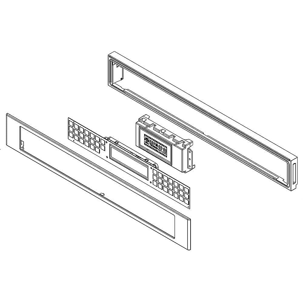 KitchenAid Part #w10588759, Microwave Control Panel Assembly | 35.25 x 9.50 x 5.50