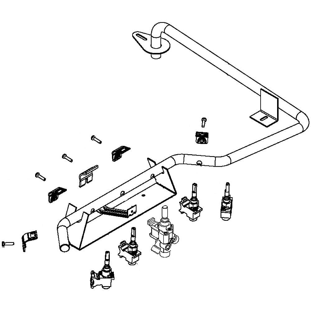 Part #w10594395, Manifold Assembly / 20.50 x 4.50 x 16.35