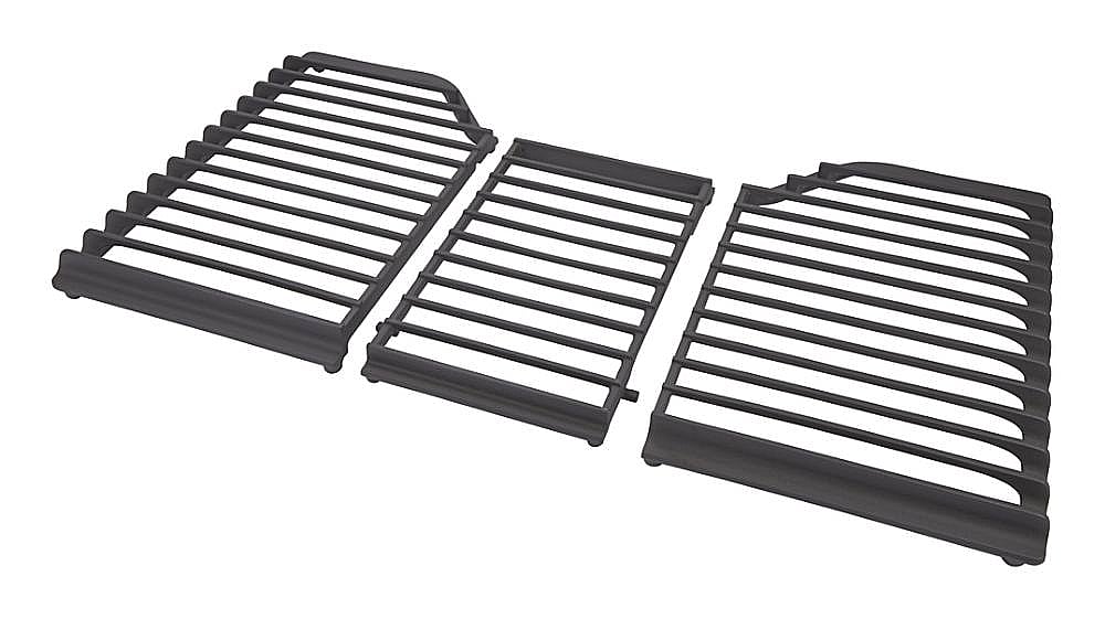 Part #w10594443, Cooktop Burner Grate (Gray) / 27.75 x 4.25 x 17.75