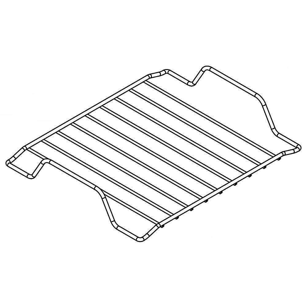 Part #w10602493, Kenmore Elite Range Bake Drawer Rack / 16.75 x 14.12 x 3.00