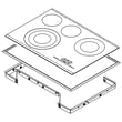 Cooktop Main Top Assembly (black) W10622119