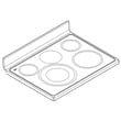 Range Main Top (black) for Whirlpool YWGE755C0BS2 - Part W10622126