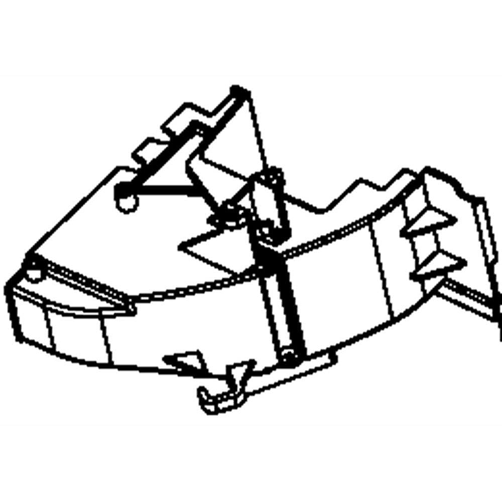 KitchenAid Part #w10631701, Air Guide | 6.13 x 5.50 x 4.50
