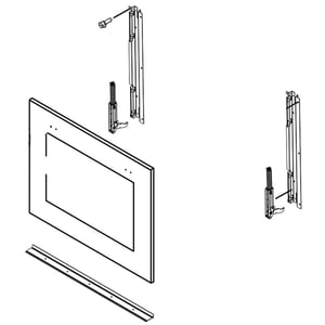 Wall Oven Door Outer Panel, Upper (white) W10634062