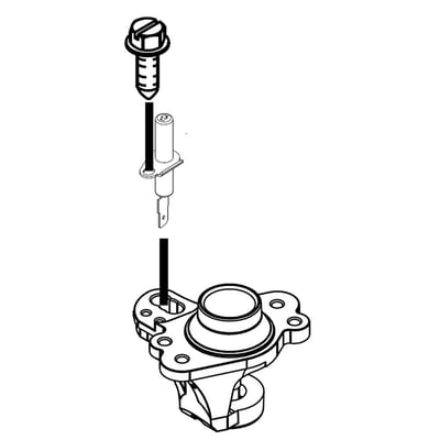 Range Surface Burner Orifice Holder, 5,000-btu, Left Rear undefined