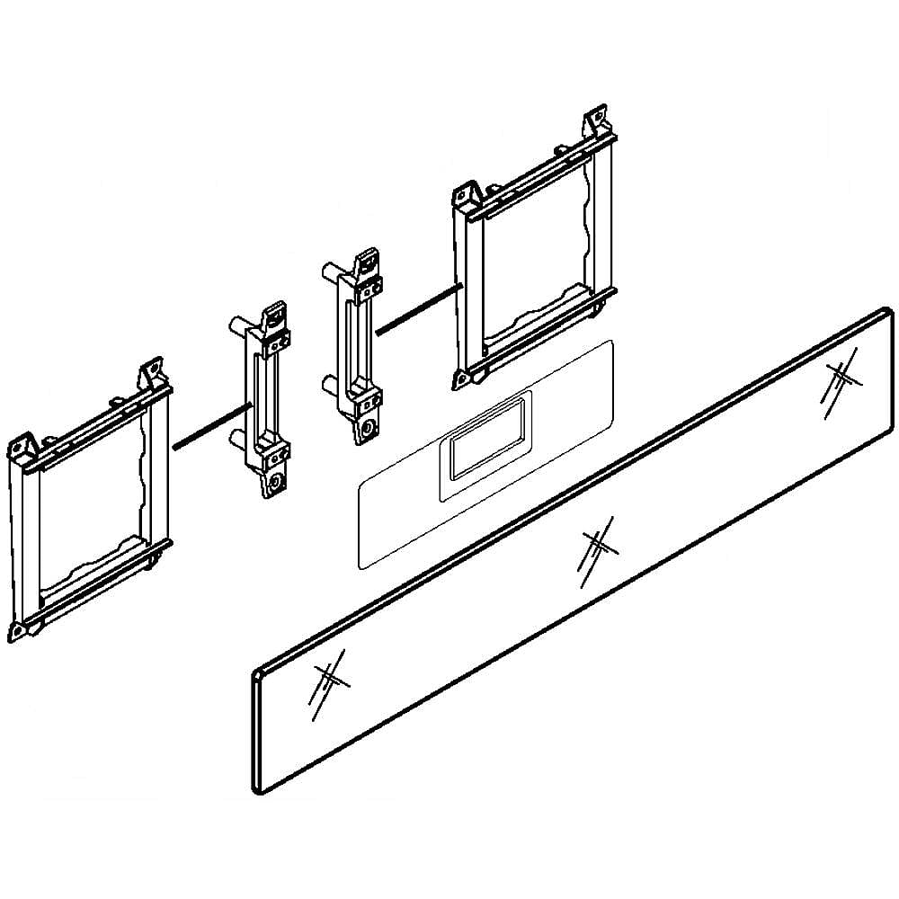 KitchenAid Part #w10645815, Active Overlay | 26.40 x 6.30 x 1.60