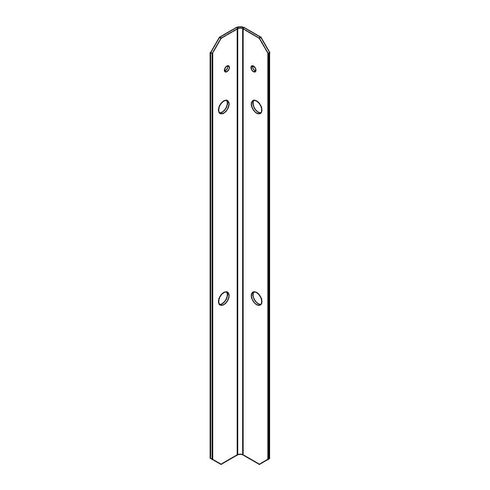 KitchenAid Part #w10651056, Bracket - Si | 9.90 x 1.10 x 0.75