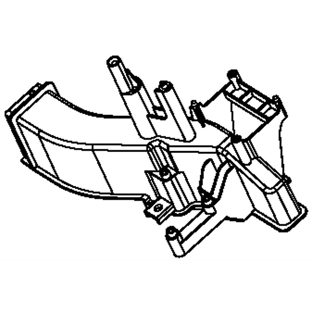Part #w10652714, Air Duct / 7.75 x 4.25 x 4.00