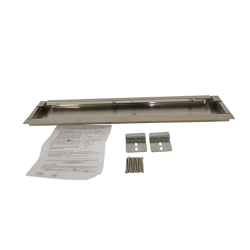 Part #w10655450, Range Backsplash Kit (Stainless) / 35.50 x 12.00 x 4.00