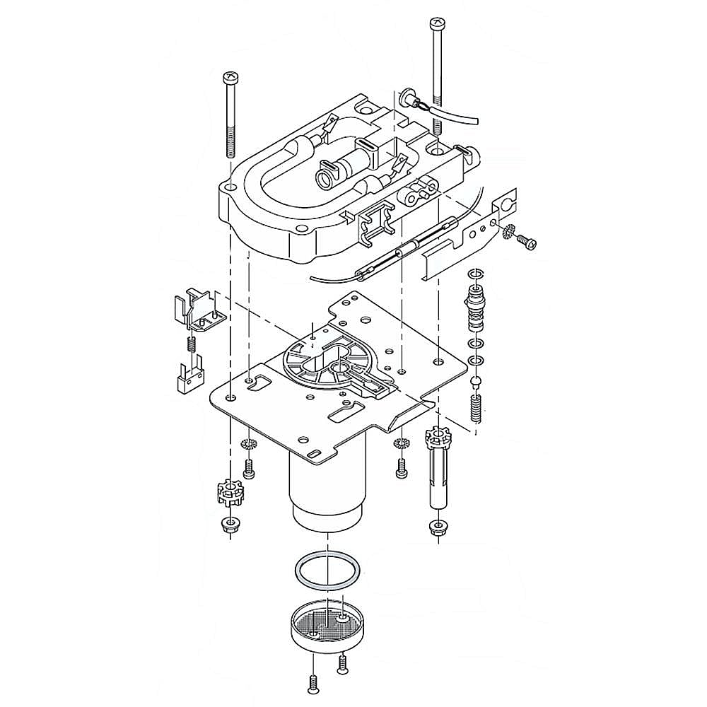 Part #w10661793, Jenn-Air Coffee Maker Coffee Heater Assembly / 6.50 x 4.75 x 6.75