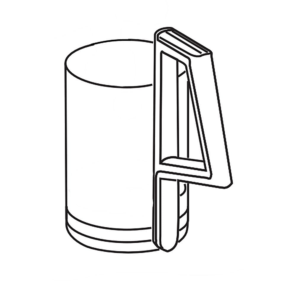 Part #w10661795, Jenn-Air Coffee Maker Carafe / 7.50 x 6.75 x 4.25