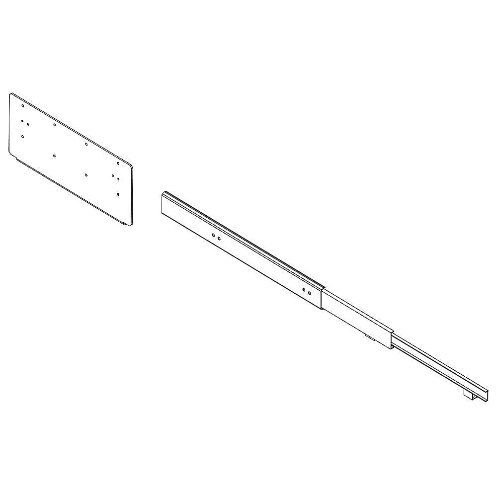 Part #w10661807, Jenn-Air Built-In Coffee Maker Slide Rail, Right / 18.12 x 6.50 x 1.38