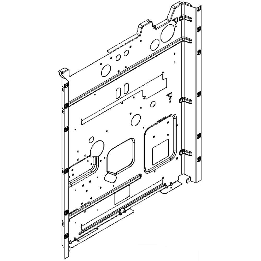Part #w10668728, Back, main Ga / 33.00 x 30.00 x 3.00