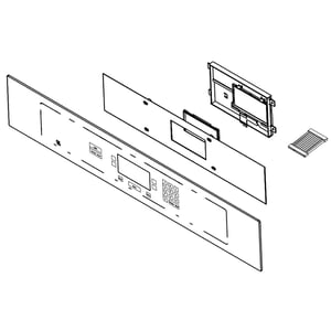 Wall Oven Control Panel Assembly (black) W10672687