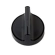 Knob (black) for Whirlpool WFE540H0EH1 - Part W10676216