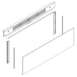 Range Oven Door Outer Glass for Whirlpool WGG755S0BS06 - Part W10677228