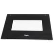 Whirlpool Range Oven Door Outer Panel Assembly, Lower (black) for Whirlpool WGG555S0BB00 - Part W10677242