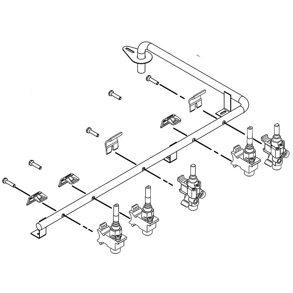 Part #w10682075, Manifold Assembly / 31.00 x 17.00 x 4.00