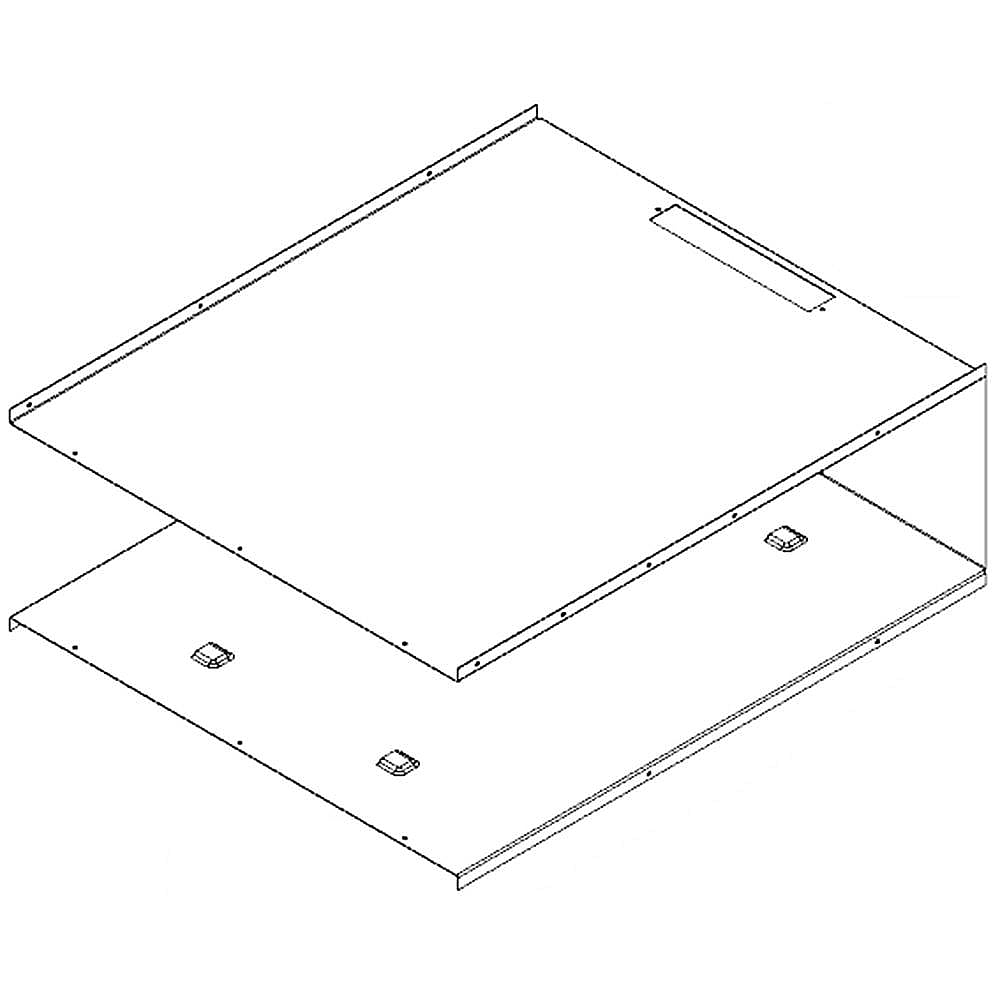 Part #w10684523, Warming Drawer Wrapper, 30-In / 51.00 x 25.00 x 0.50