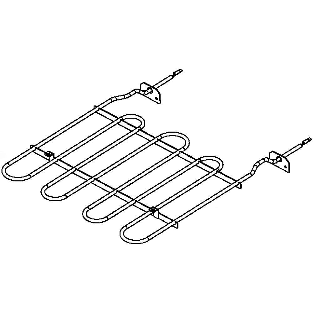 Part #w10685631, Wall Oven Broil Element / 18.00 x 15.25 x 1.40