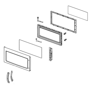 Microwave Door Assembly (stainless) W10686518