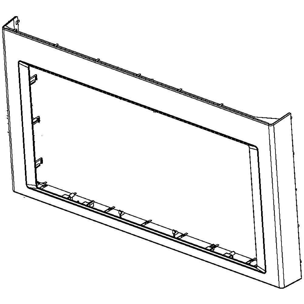 Part #w10688547, Microwave Door Frame (White) / 31.62 x 17.50 x 3.75