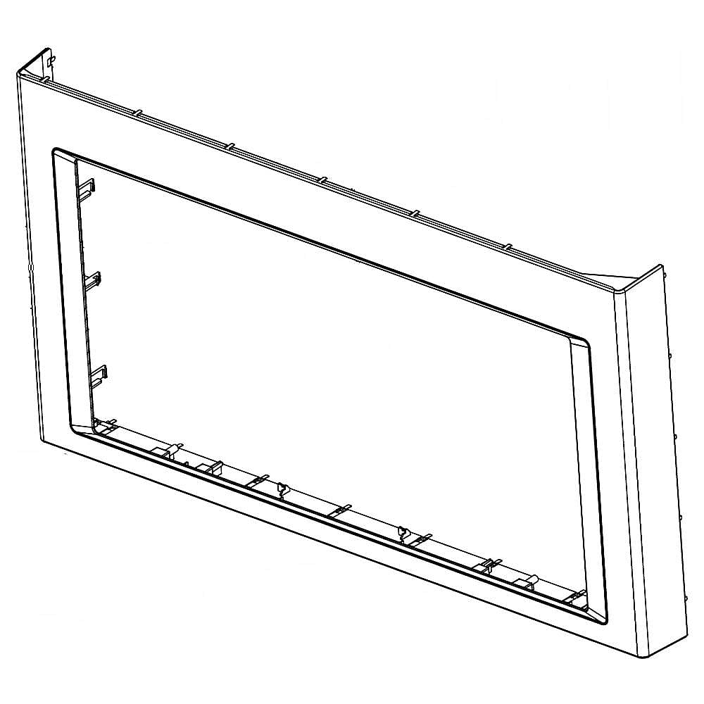 Part #w10688550, Microwave Door Outer Frame (Stainless) / 31.62 x 17.50 x 3.75